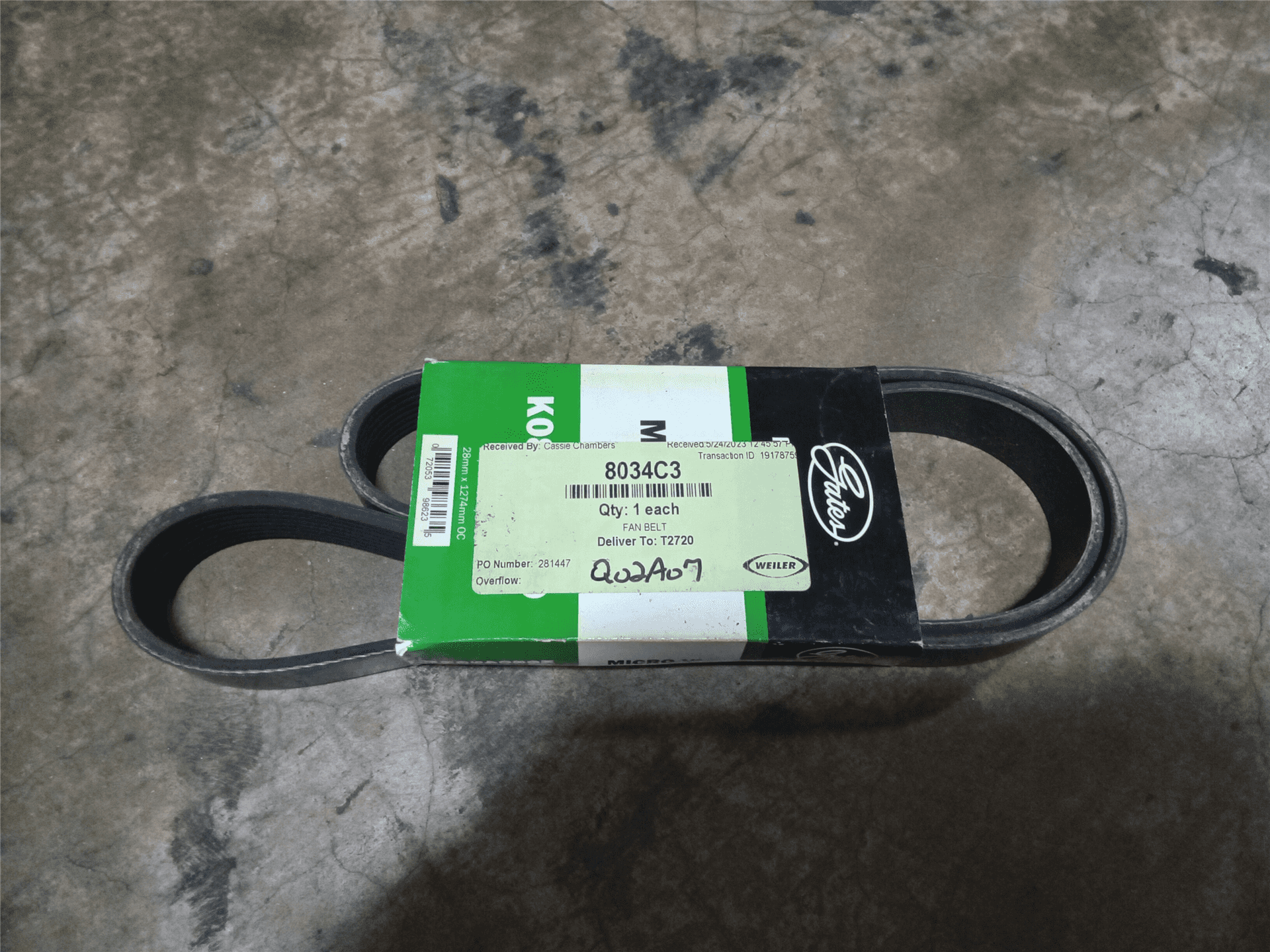 NEW FAN BELT image