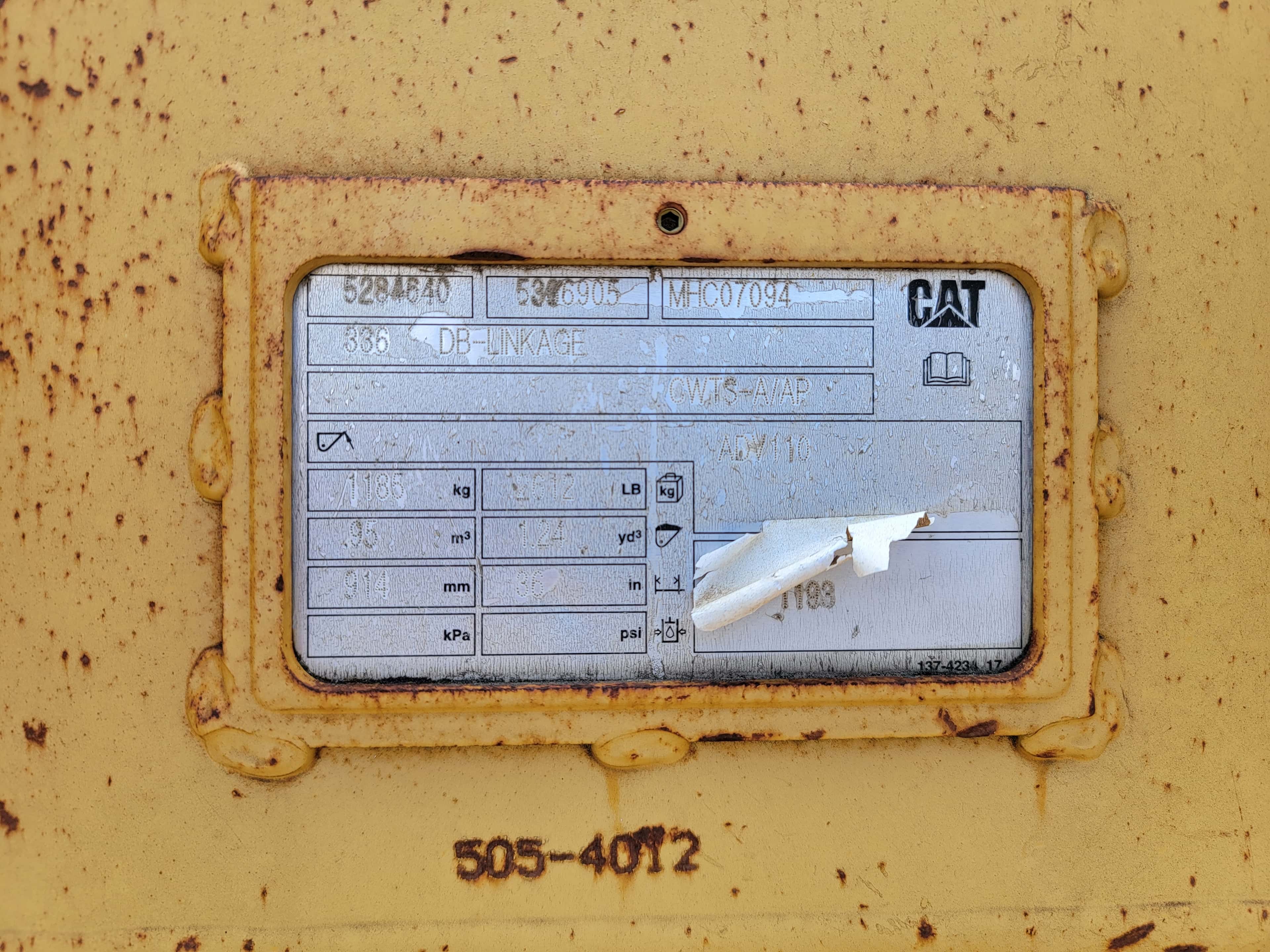 USED 336 36" BUCKET                        MQ image