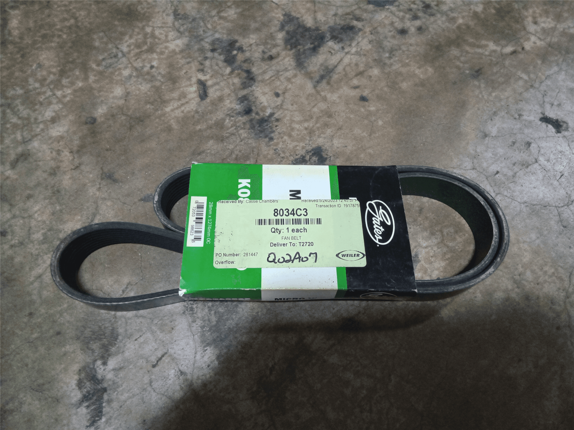 NEW FAN BELT image 1