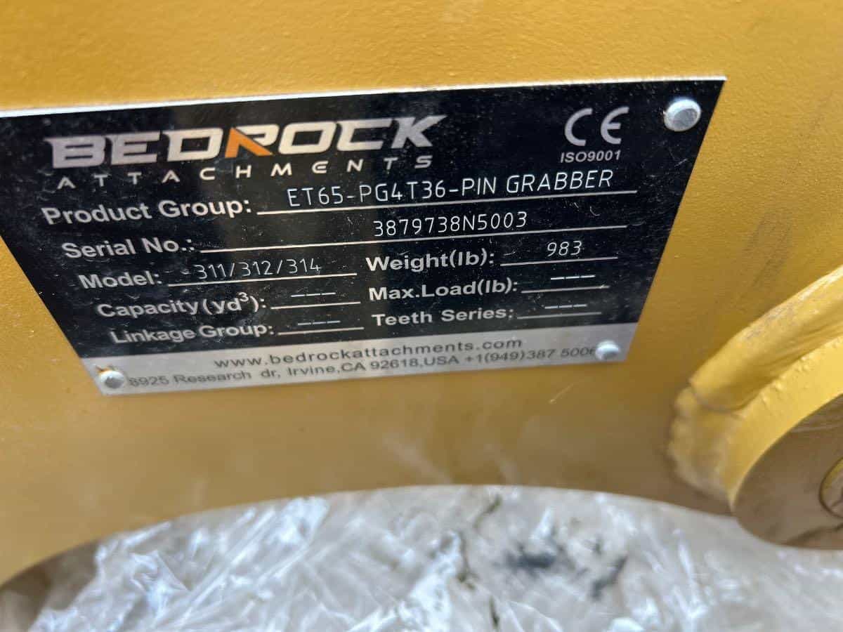 NEW BEDROCK PROPLUS THUMB FOR 36" BU / PG image 5